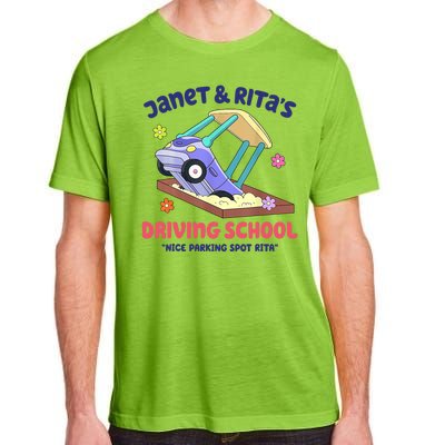 Janet & Rita Humorous Driving School Nice Parking Spot Adult ChromaSoft Performance T-Shirt