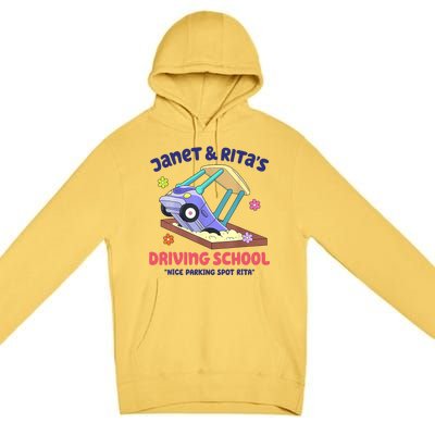 Janet & Rita Humorous Driving School Nice Parking Spot Premium Pullover Hoodie