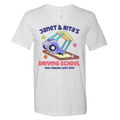 Janet & Rita Humorous Driving School Nice Parking Spot V-Neck T-Shirt