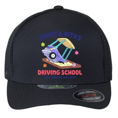 Janet & Rita Humorous Driving School Nice Parking Spot Flexfit Unipanel Trucker Cap