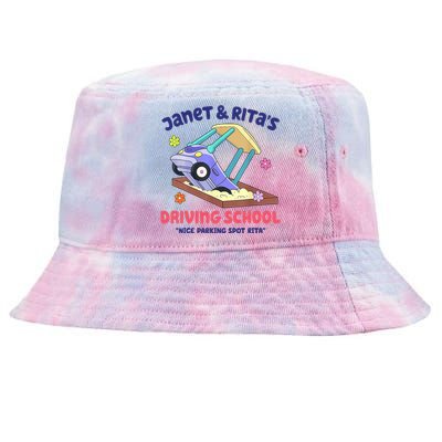 Janet & Rita Humorous Driving School Nice Parking Spot Tie-Dyed Bucket Hat