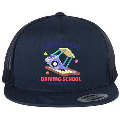 Janet & Rita Humorous Driving School Nice Parking Spot Flat Bill Trucker Hat