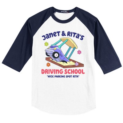 Janet & Rita Humorous Driving School Nice Parking Spot Baseball Sleeve Shirt