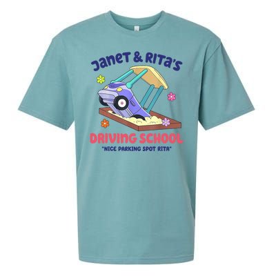 Janet & Rita Humorous Driving School Nice Parking Spot Sueded Cloud Jersey T-Shirt