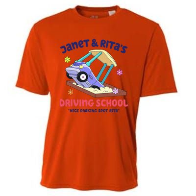 Janet & Rita's Humorous Driving School Cooling Performance Crew T-Shirt