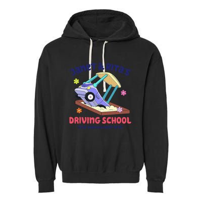 Janet & Rita's Humorous Driving School Garment-Dyed Fleece Hoodie