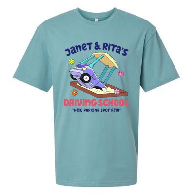 Janet & Rita's Humorous Driving School Sueded Cloud Jersey T-Shirt