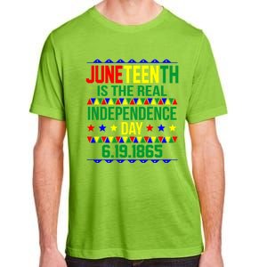 Juneteenth Real Independence Celebration Day History Graphic Gift Adult ChromaSoft Performance T-Shirt