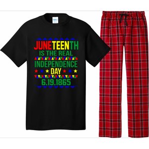 Juneteenth Real Independence Celebration Day History Graphic Gift Pajama Set