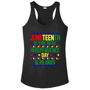 Juneteenth Real Independence Celebration Day History Graphic Gift Ladies PosiCharge Competitor Racerback Tank