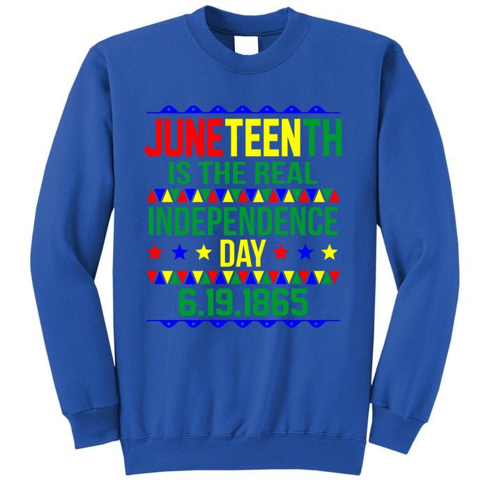 Juneteenth Real Independence Celebration Day History Graphic Gift Sweatshirt