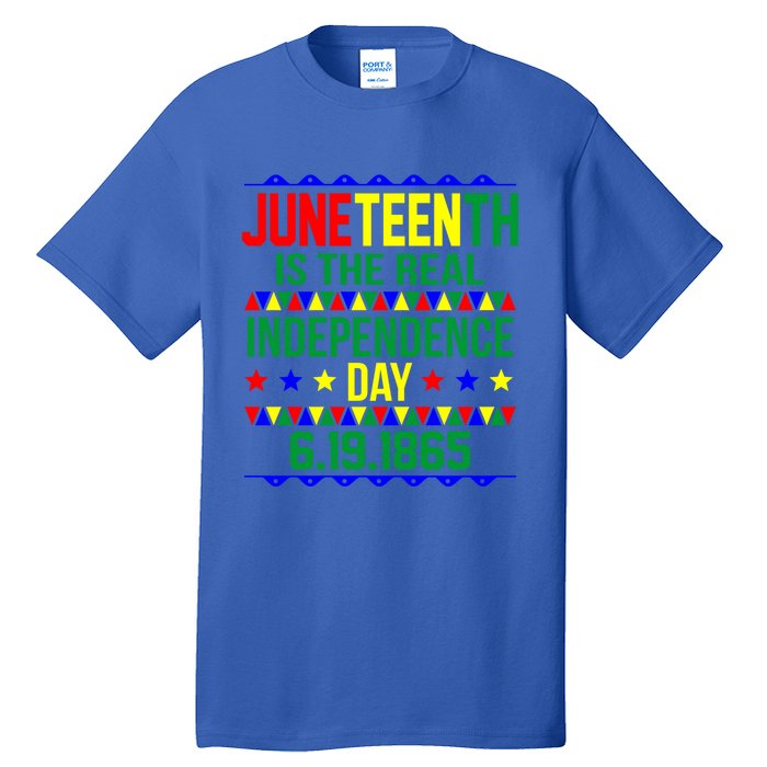 Juneteenth Real Independence Celebration Day History Graphic Gift Tall T-Shirt