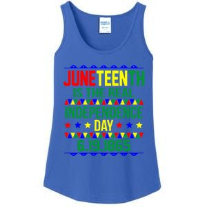 Juneteenth Real Independence Celebration Day History Graphic Gift Ladies Essential Tank