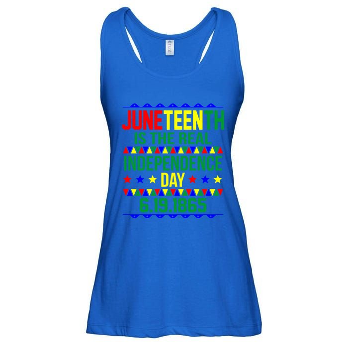 Juneteenth Real Independence Celebration Day History Graphic Gift Ladies Essential Flowy Tank