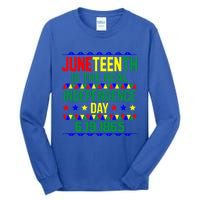 Juneteenth Real Independence Celebration Day History Graphic Gift Tall Long Sleeve T-Shirt