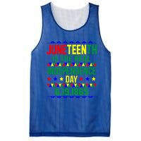 Juneteenth Real Independence Celebration Day History Graphic Gift Mesh Reversible Basketball Jersey Tank