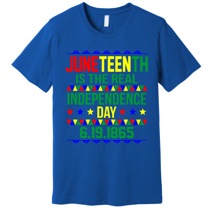 Juneteenth Real Independence Celebration Day History Graphic Gift Premium T-Shirt