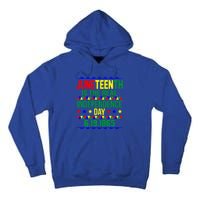 Juneteenth Real Independence Celebration Day History Graphic Gift Tall Hoodie