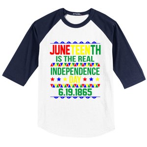 Juneteenth Real Independence Celebration Day History Graphic Gift Baseball Sleeve Shirt