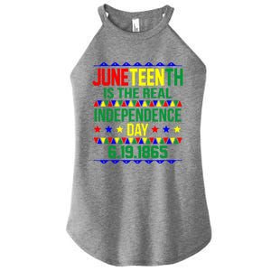 Juneteenth Real Independence Celebration Day History Graphic Gift Women's Perfect Tri Rocker Tank