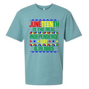 Juneteenth Real Independence Celebration Day History Graphic Gift Sueded Cloud Jersey T-Shirt