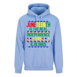 Juneteenth Real Independence Celebration Day History Graphic Gift Unisex Surf Hoodie