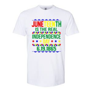 Juneteenth Real Independence Celebration Day History Graphic Gift Softstyle CVC T-Shirt