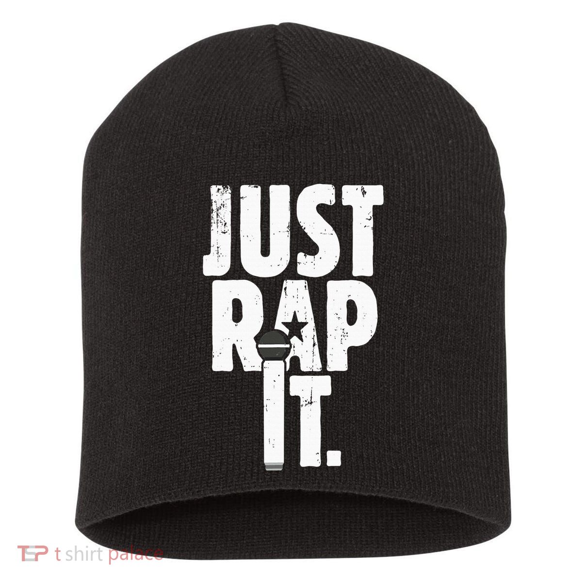 Just Rap It Cool Gift For Rapper And Hip Hop Lover Short Acrylic Beanie