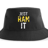 Just Ram It Funny Rams Sustainable Bucket Hat
