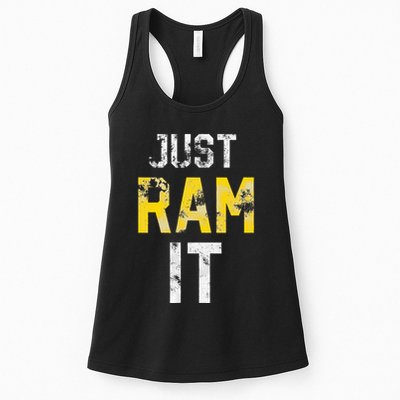 Just Ram It Funny Rams Womens Tank Top