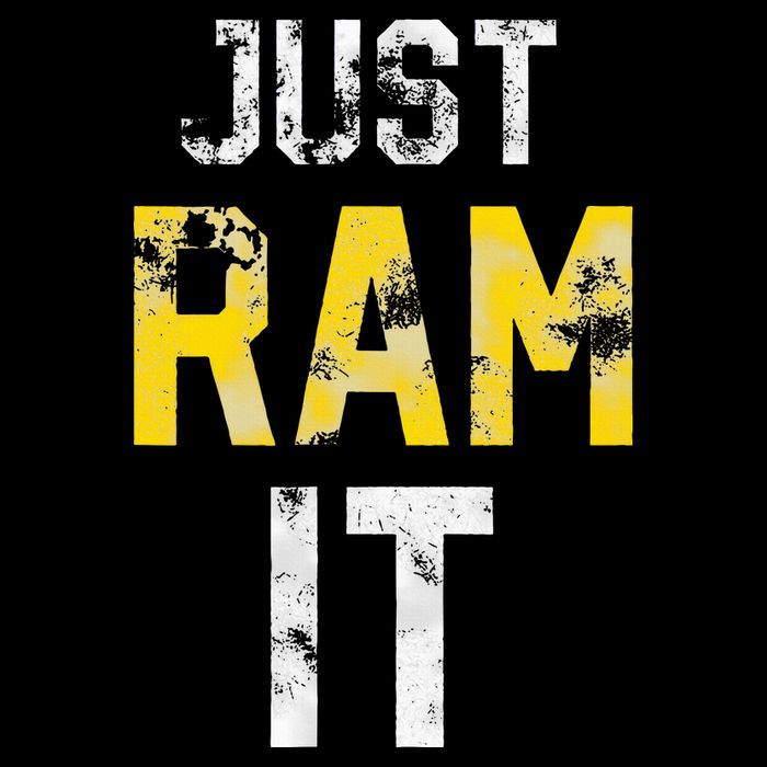 Just Ram It Funny Rams Pom Pom 12in Knit Beanie