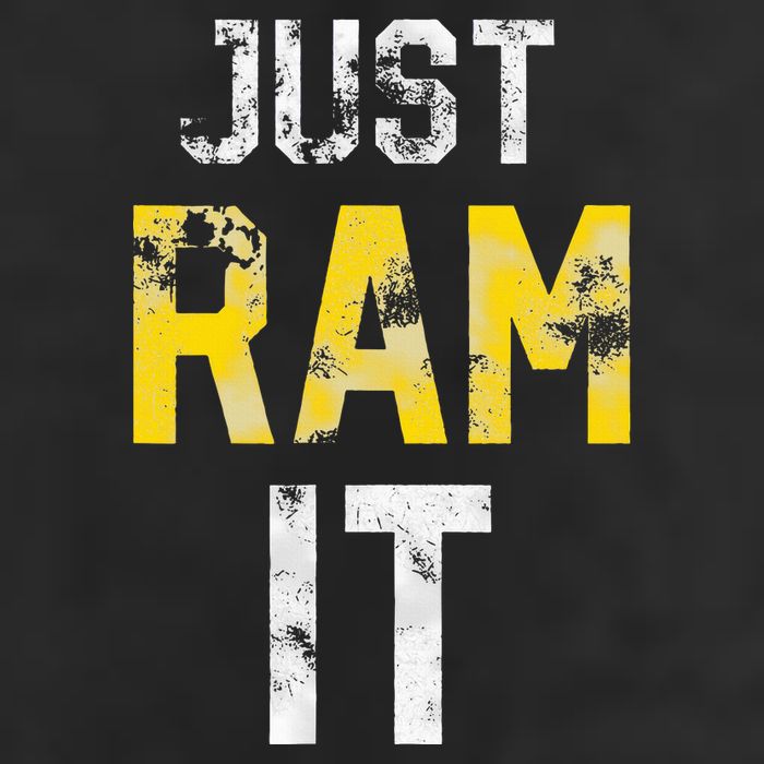 Just Ram It Funny Rams Golf Towel