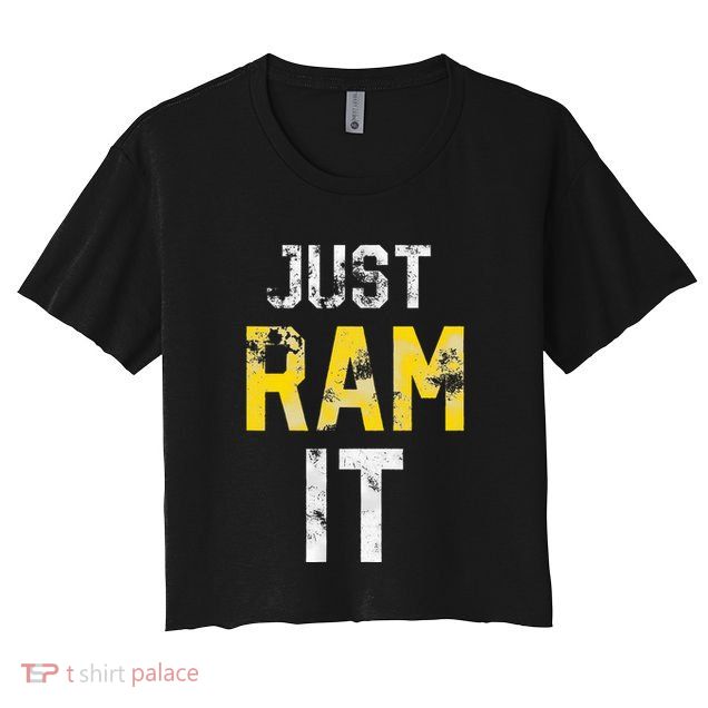 Just Ram It Funny Rams Crop Top