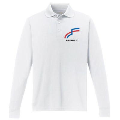 Just Rig It. Performance Long Sleeve Polo