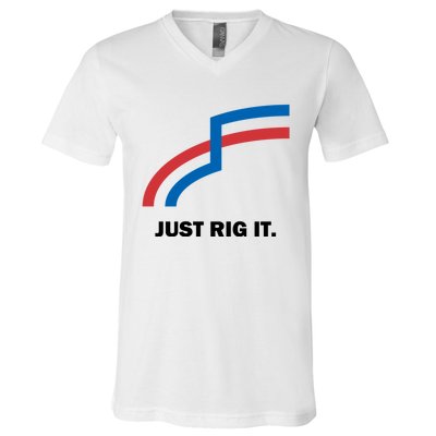 Just Rig It. V-Neck T-Shirt