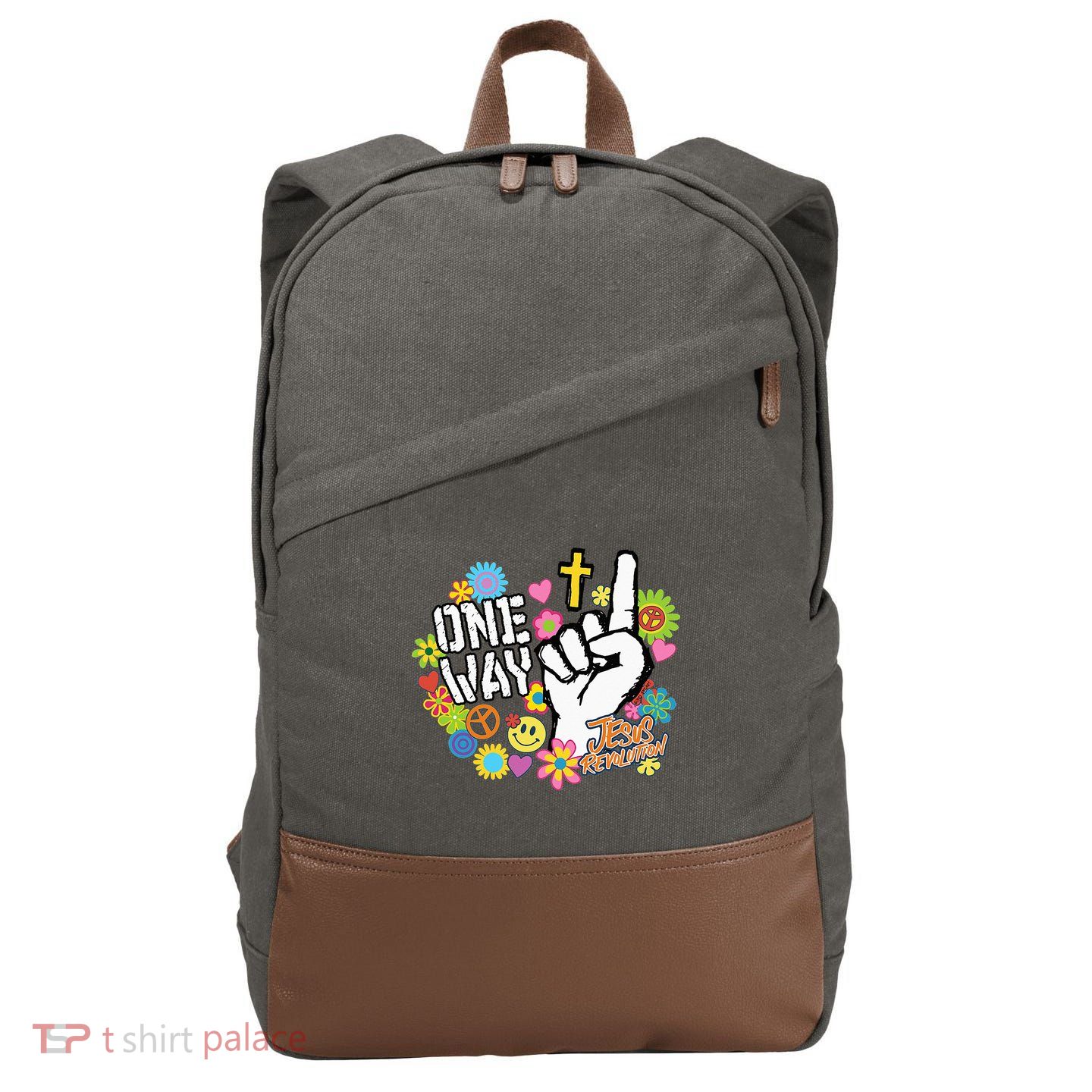 Jesus Revolution Cotton Canvas Backpack