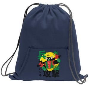 Japanese Robot Sweatshirt Cinch Pack Bag