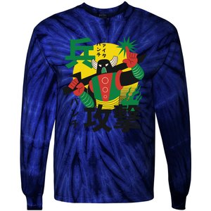 Japanese Robot Tie-Dye Long Sleeve Shirt