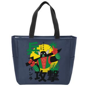 Japanese Robot Zip Tote Bag