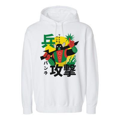 Japanese Robot Garment-Dyed Fleece Hoodie