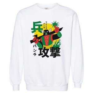 Japanese Robot Garment-Dyed Sweatshirt