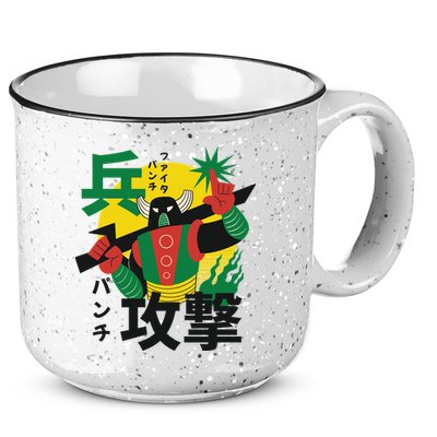 Japanese Robot 15oz Campfire Ceramic Mug