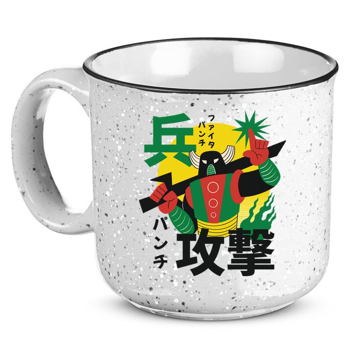 Japanese Robot 15oz Campfire Ceramic Mug