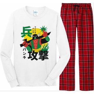 Japanese Robot Long Sleeve Pajama Set