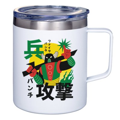 Japanese Robot 12oz Stainless Steel Coffee Mug