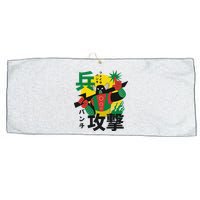 Japanese Robot Large Microfiber Waffle Golf Towel
