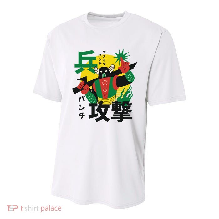 Japanese Robot Youth Performance Sprint T-Shirt