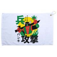 Japanese Robot Grommeted Golf Towel