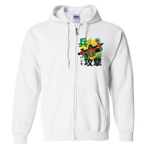 Japanese Robot Full Zip Hoodie