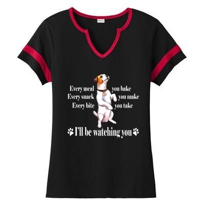 Jack Russell Ladies Halftime Notch Neck Tee